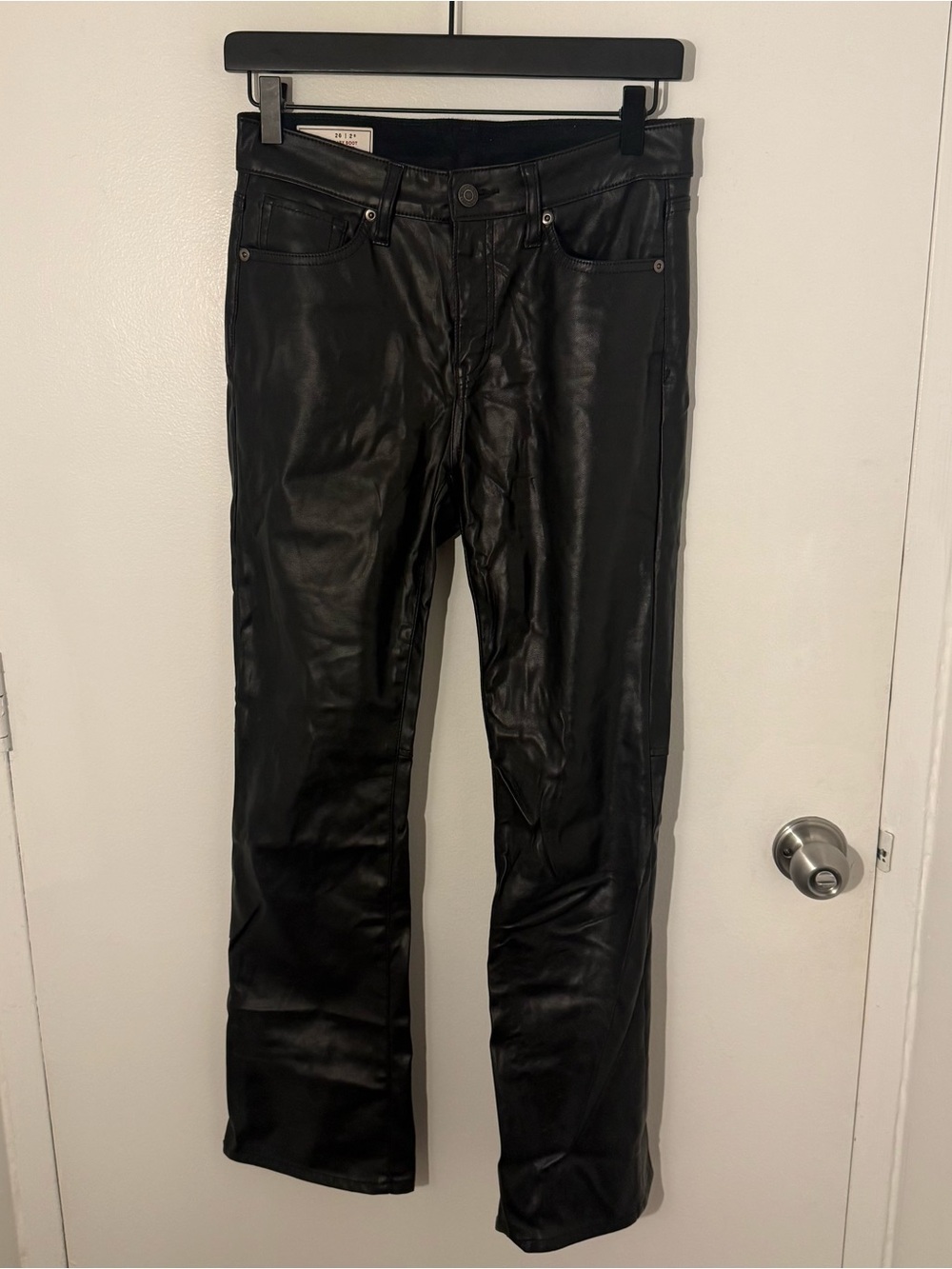 Gap baby boot mid rise faux leather pant